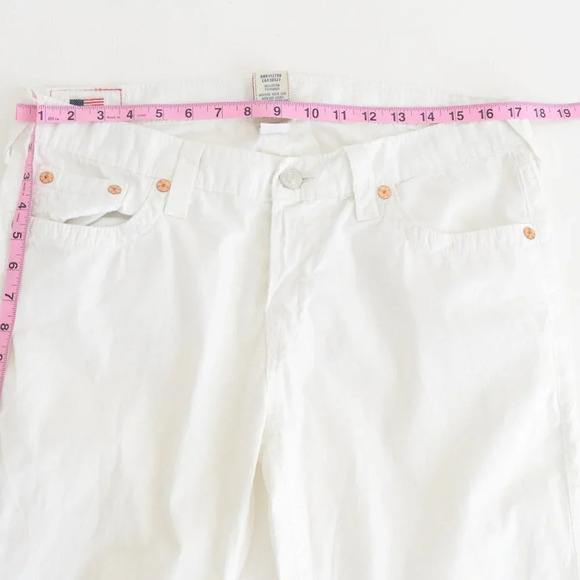 Vintage True Religion White "Brianna" Style Straight Leg 98% Cotton  Pants 31 - Picture 3 of 12